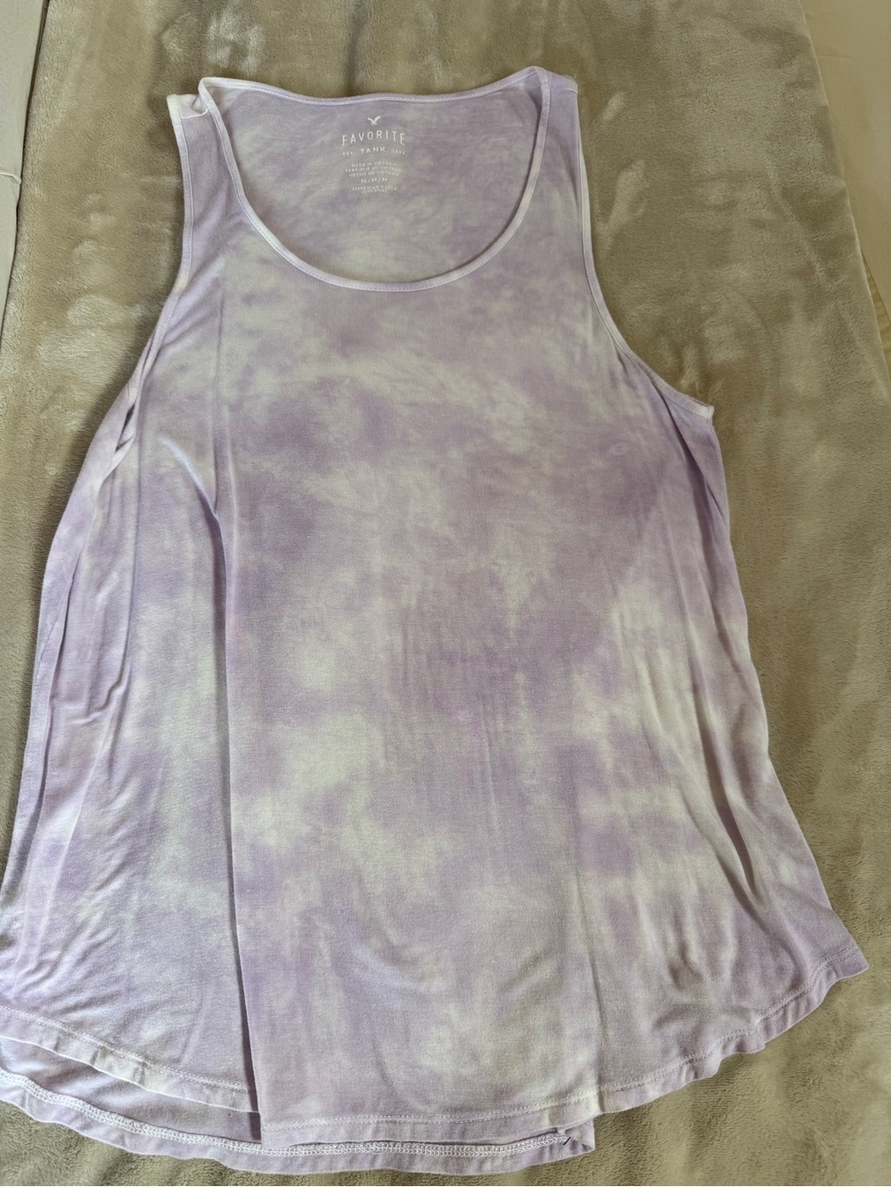 American Eagle Outfitters Favorite Tank Lavender Tie-Dye